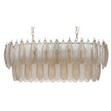 Hanglamp Leaf - L100 cm - Transparant/Amber