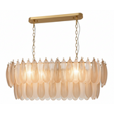 Hanglamp Leaf - L100 cm - Transparant/Amber