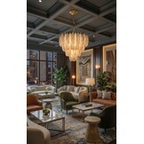 Hanglamp Leaf - 60 cm - Transparant/Amber