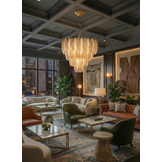 Hanglamp Leaf - 80 cm - Transparant/Amber