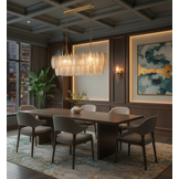 Hanglamp Leaf - L100 cm - Transparant/Amber