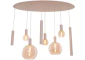 Hanglamp Aura  - Beige - 8 lichts - Ovaal