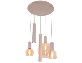 Hanglamp Aura  - Beige - 5 lichts - Rond