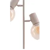 Tafellamp Aura - Beige - 2 lichts - Amber glas