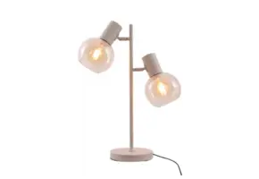 Tafellamp Aura - Beige - 2 lichts