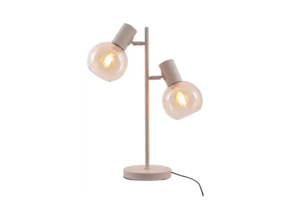 Tafellamp Aura - Beige - 2 lichts