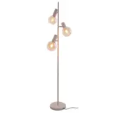 Vloerlamp Aura  - Beige - 3 lichts - Amber glas