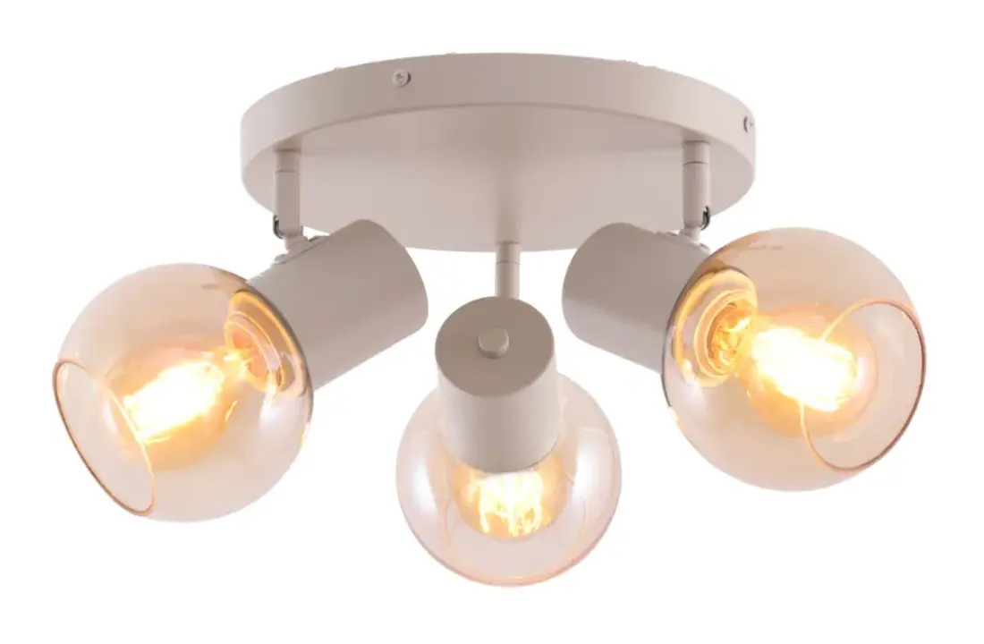 Plafondlamp Aura  - Beige - 3 lichts