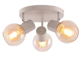 Plafondlamp Aura  - Beige - 3 lichts