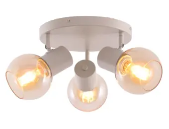 Plafondlamp Aura  - Beige - 3 lichts