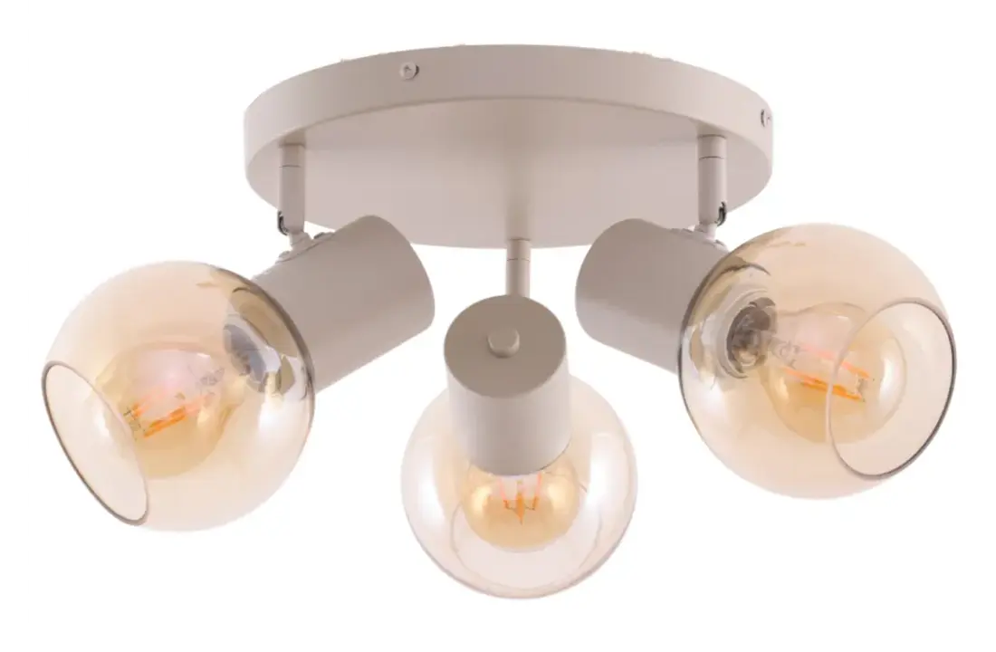 Plafondlamp Aura  - Beige - 3 lichts