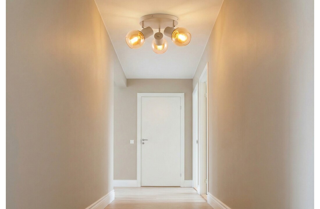 Plafondlamp Aura  - Beige - 3 lichts