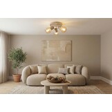 Plafondlamp Aura  - Beige - 3 lichts