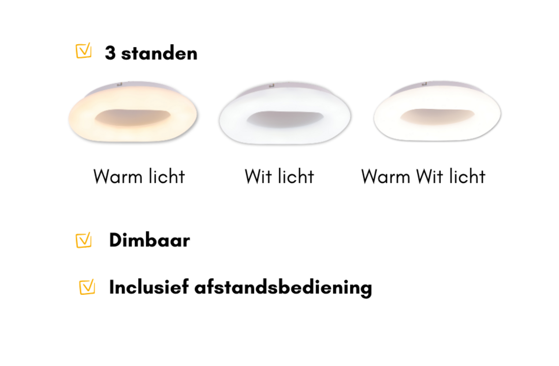 Plafondlamp Gloom - Ø 52 cm