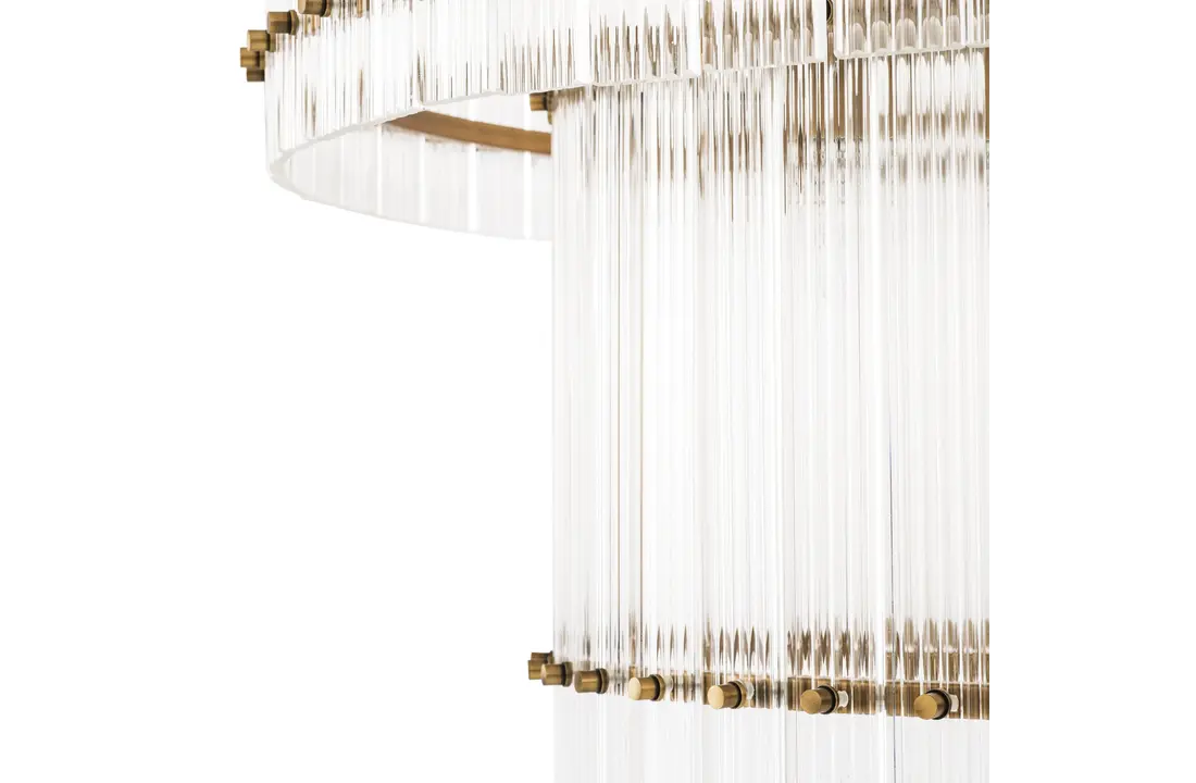 Hanglamp Alice - 60 cm - 2 laags - Transparant/Goud