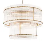 Hanglamp Alice - 60 cm - 2 laags - Transparant/Goud