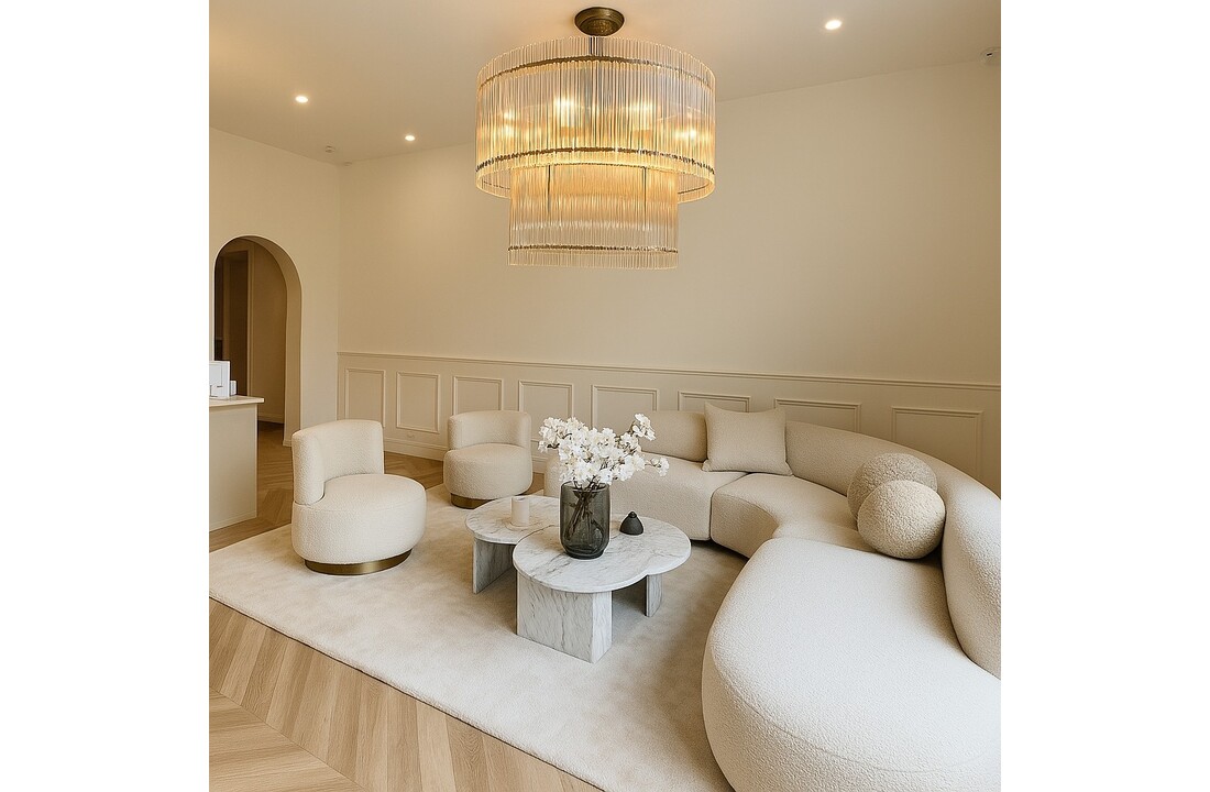 Hanglamp Alice - 60 cm - 2 laags - Transparant/Goud