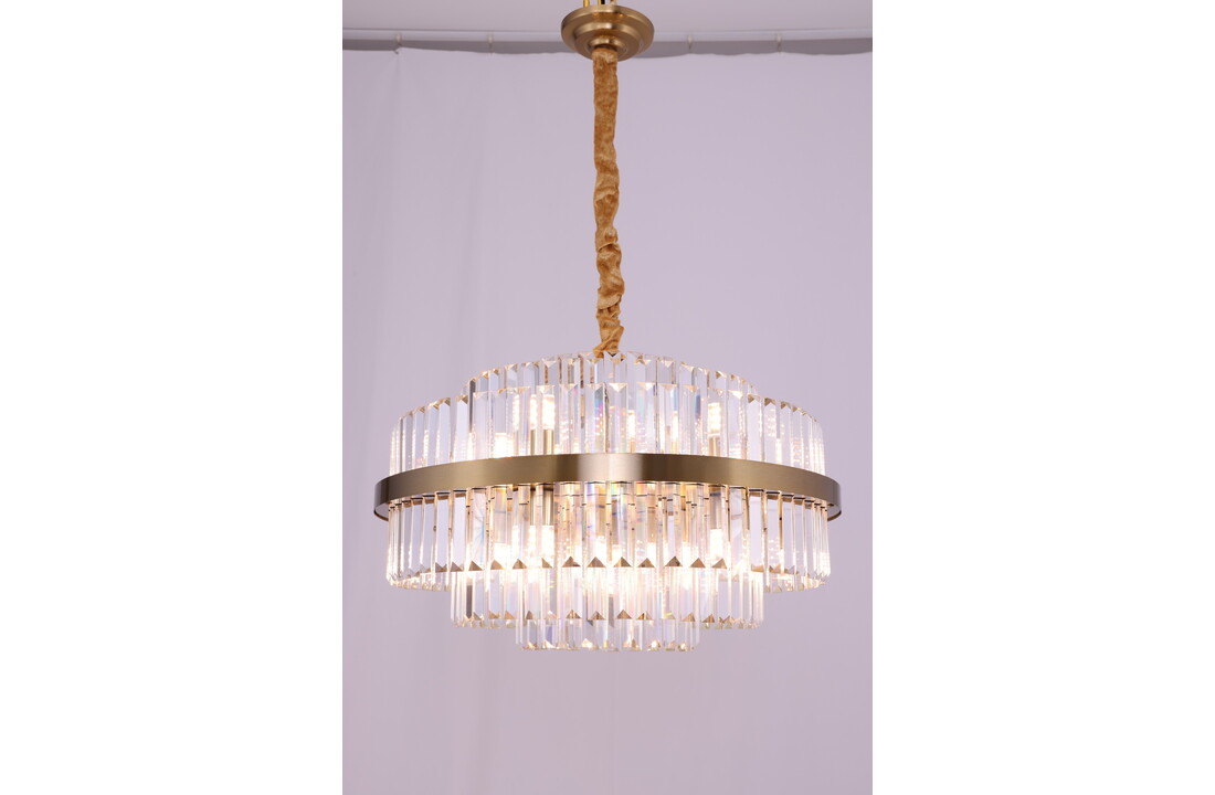 Hanglamp Amira Transparant/Goud | Ø 50 cm