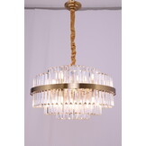 Hanglamp Amira Transparant/Goud | Ø 50 cm