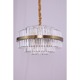 Hanglamp Amira Transparant/Goud | Ø 50 cm