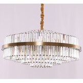 Hanglamp Amira Transparant/Goud | Ø 80 cm