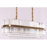 Hanglamp Amira Transparant/Goud | L100xB35xH30 cm