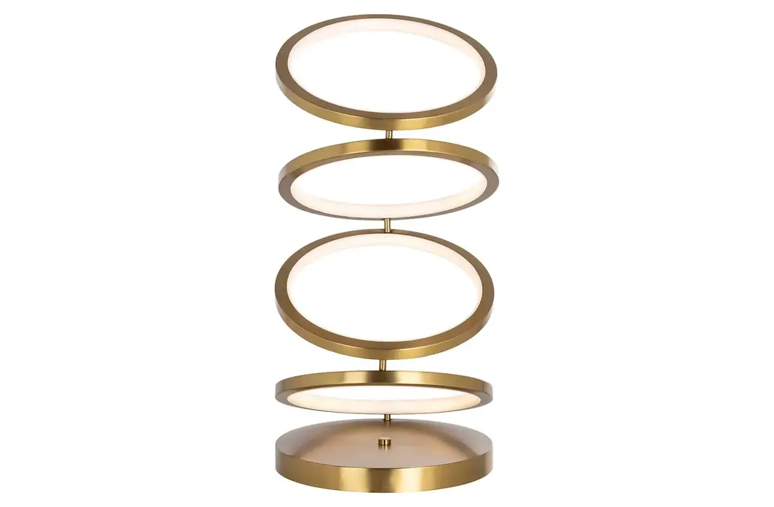 Tafellamp Saint Tropez | Brushed Gold - 3 kleuren LED