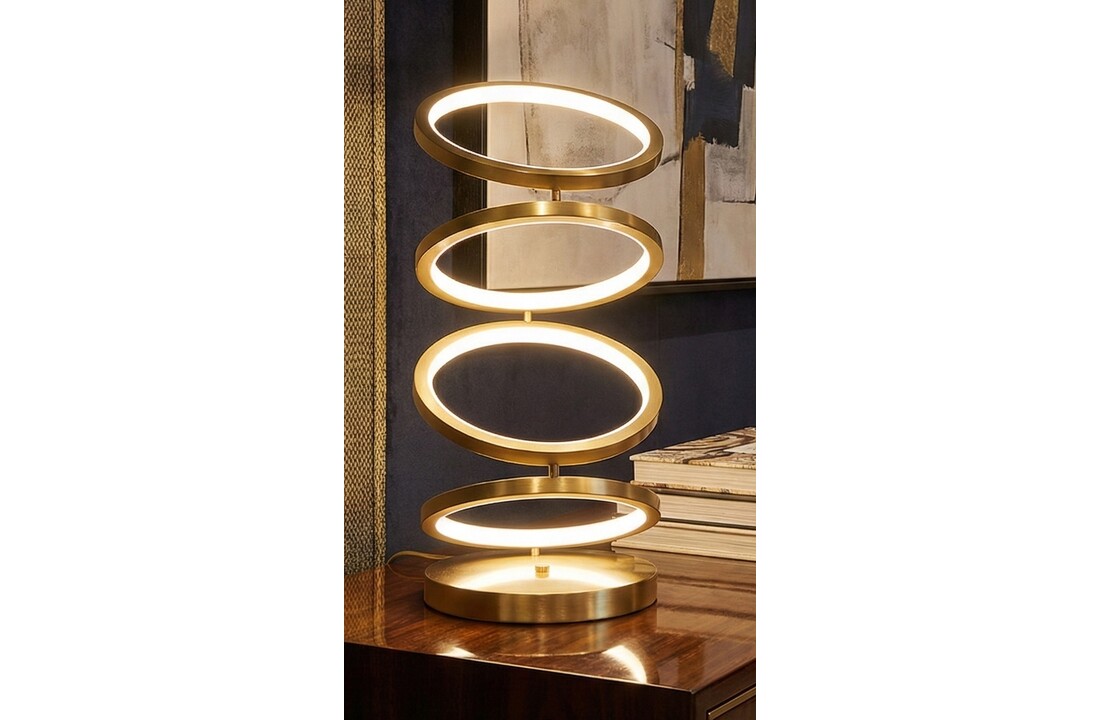 Tafellamp Saint Tropez | Brushed Gold - 3 kleuren LED