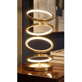 Tafellamp Saint Tropez | Brushed Gold - 3 kleuren LED