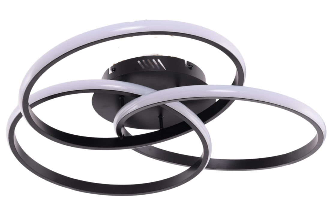 Plafondlamp Elora - Zwart - Ø 52 cm