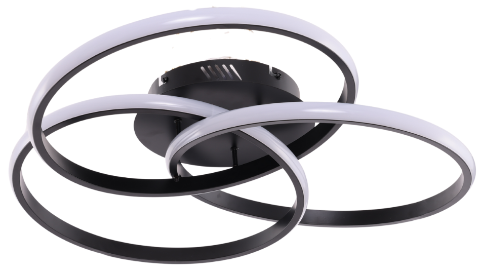 Plafondlamp Elora - Zwart - Ø 52 cm