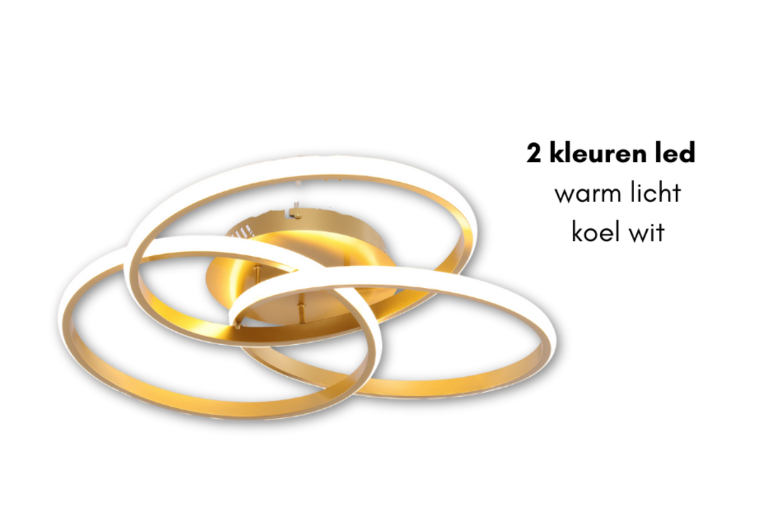 Plafondlamp Elora - Goud - Ø 52 cm