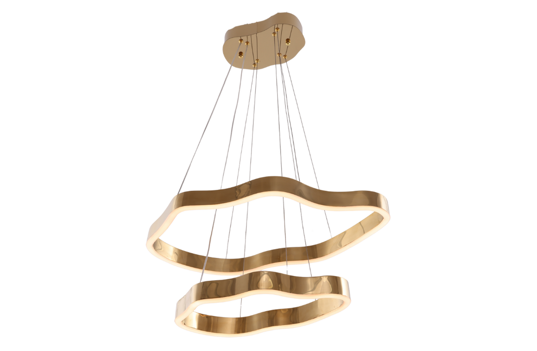 Design hanglamp Organix - Goud incl. Led - 40 + 60 cm