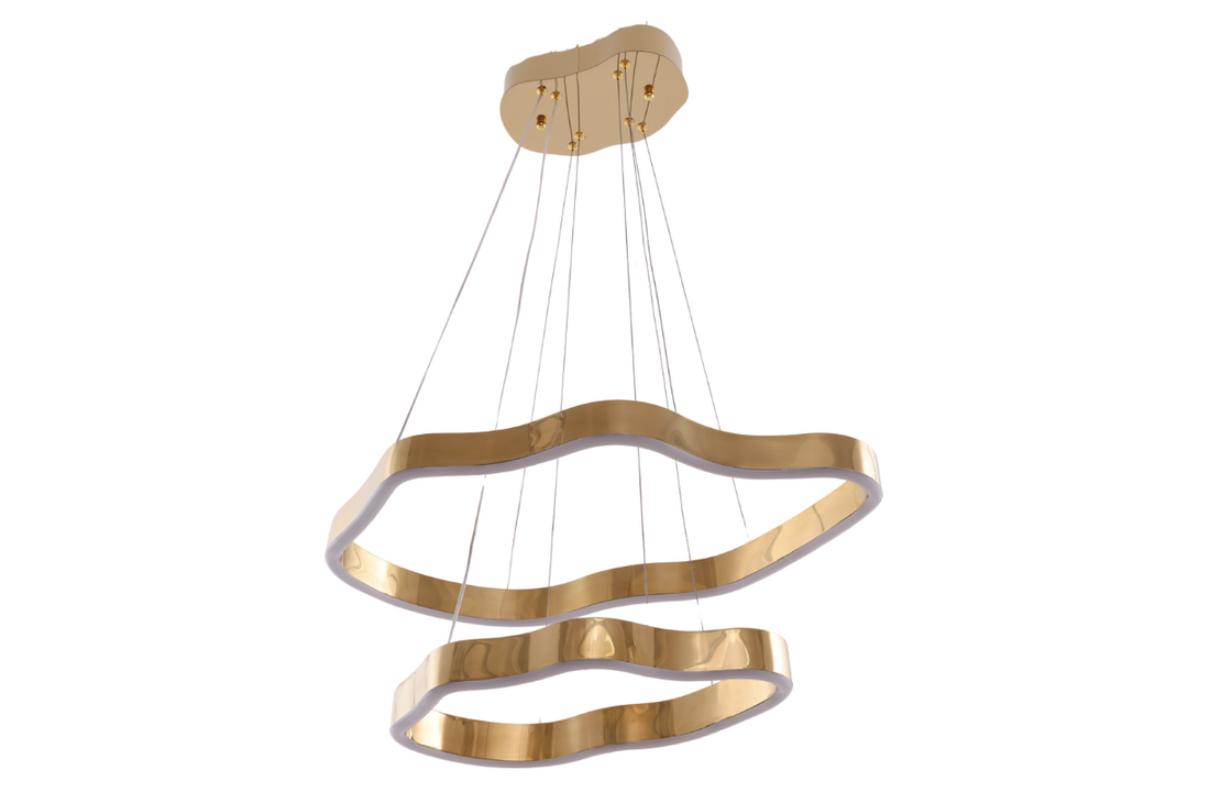 Design hanglamp Organix - Goud incl. Led - 40 + 60 cm