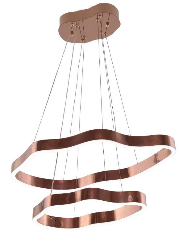 Design hanglamp Organix - Rosé incl. Led - 40 + 60 cm