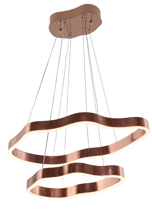 Design hanglamp Organix - Rosé incl. Led - 40 + 60 cm