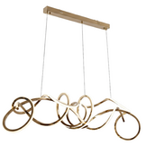 Design hanglamp Twist - Goud incl. Led - L130 cm