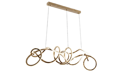 Design hanglamp Twist - Goud incl. Led