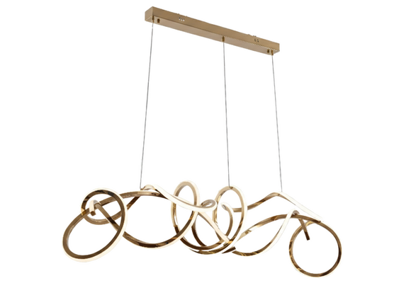 Design hanglamp Twist - Goud incl. Led