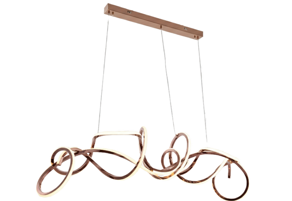 Design hanglamp Twist - Rosé incl. Led