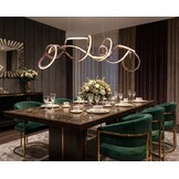 Design hanglamp Twist - Rosé incl. Led - L130 cm