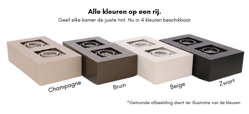 Moderne Plafondspot Quadrado - dimbaar 1x5W | Zwart