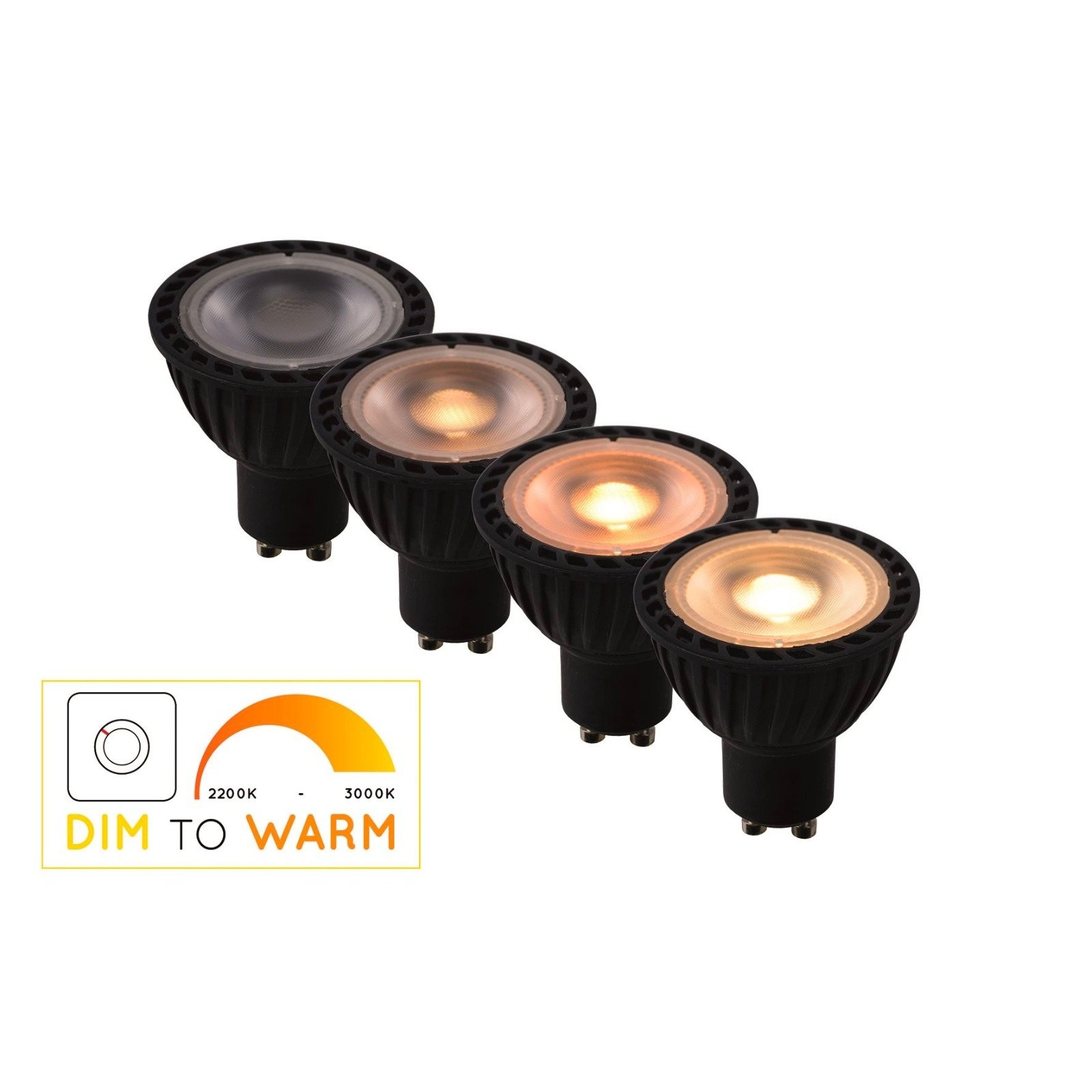 Moderne Plafondspot Quadrado - dimbaar 2x5W | Bruin