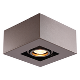 Moderne Plafondspot Quadrado - dimbaar 1x5W | Bruin