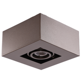 Moderne Plafondspot Quadrado - dimbaar 1x5W | Bruin