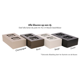 Moderne Plafondspot Quadrado - dimbaar 3x5W | Champagne