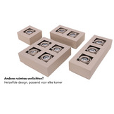 Moderne Plafondspot Quadrado - dimbaar 1x5W | Champagne