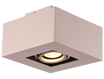 Moderne Plafondspot Quadrado - dimbaar 1x5W | Champagne