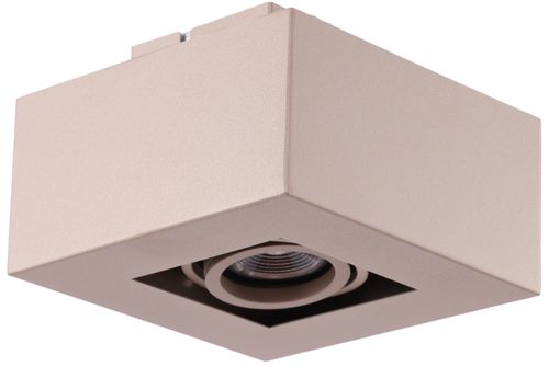 Moderne Plafondspot Quadrado - dimbaar 1x5W | Champagne