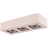 Moderne Plafondspot Quadrado - dimbaar 3x5W | Beige